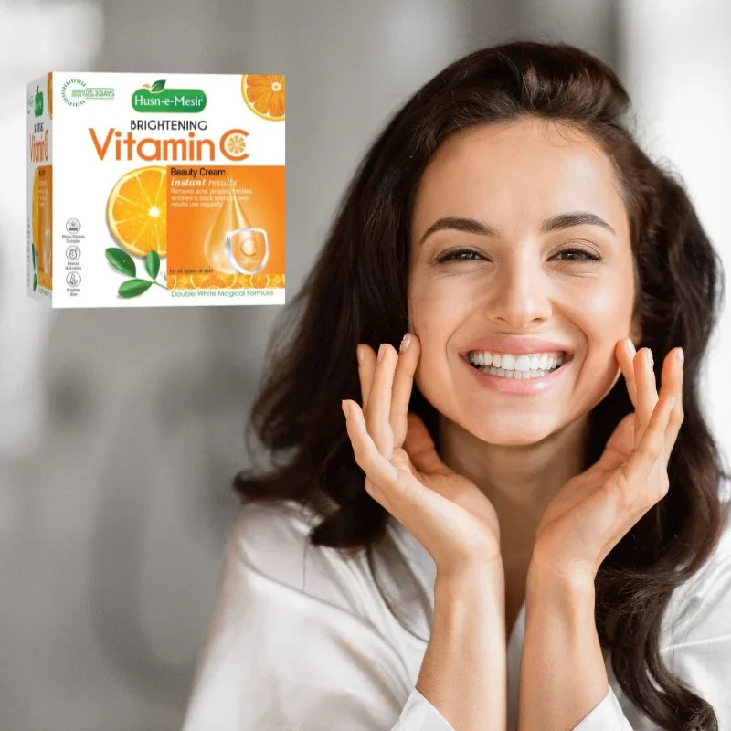 Husn e Mesir Vitamin C Brightening Cream | Natural Glow & Radiant Skin