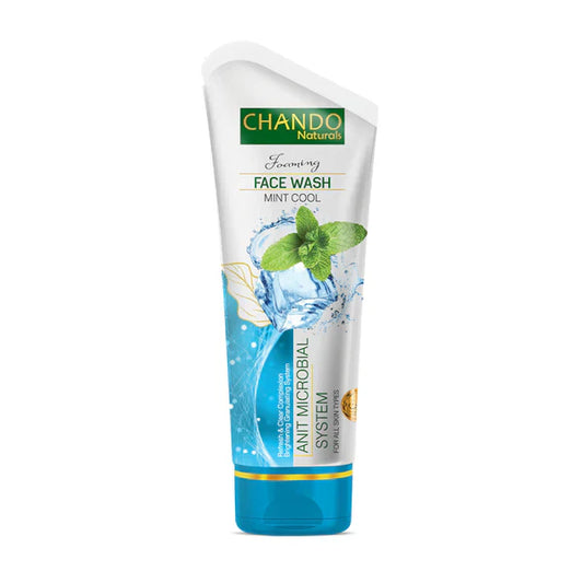 Chando Naturals Mint Cool Face Wash 100ml | Anti-Microbial Cleanser for Oily & Acne-Prone Skin