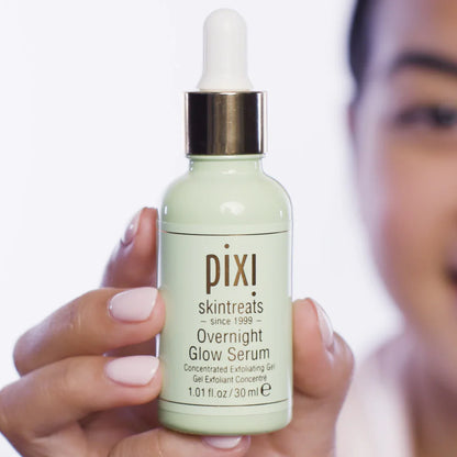 Pixi Overnight Glow Serum 30ml | Exfoliating & Brightening Serum with 10% Glycolic Acid