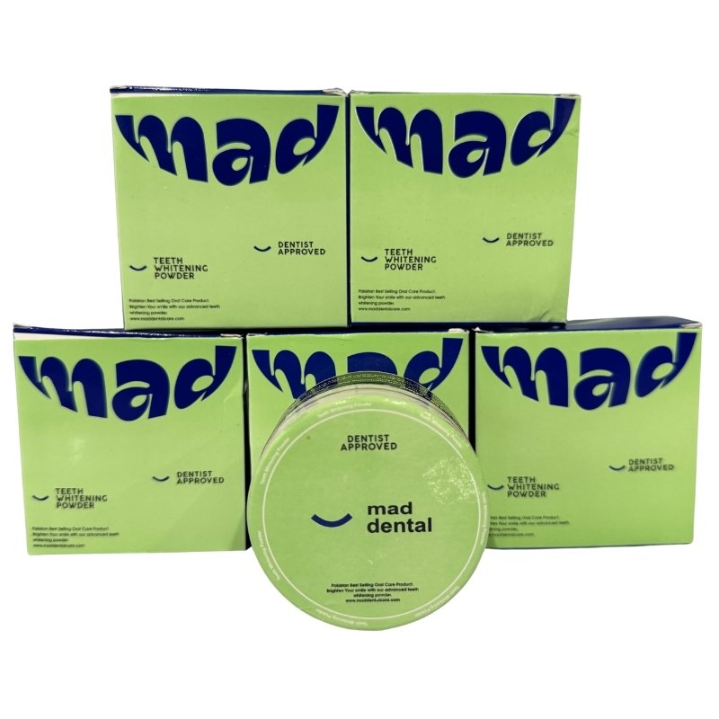 Mad Dental Teeth Whitening Powder | Natural & Enamel-Safe Formula