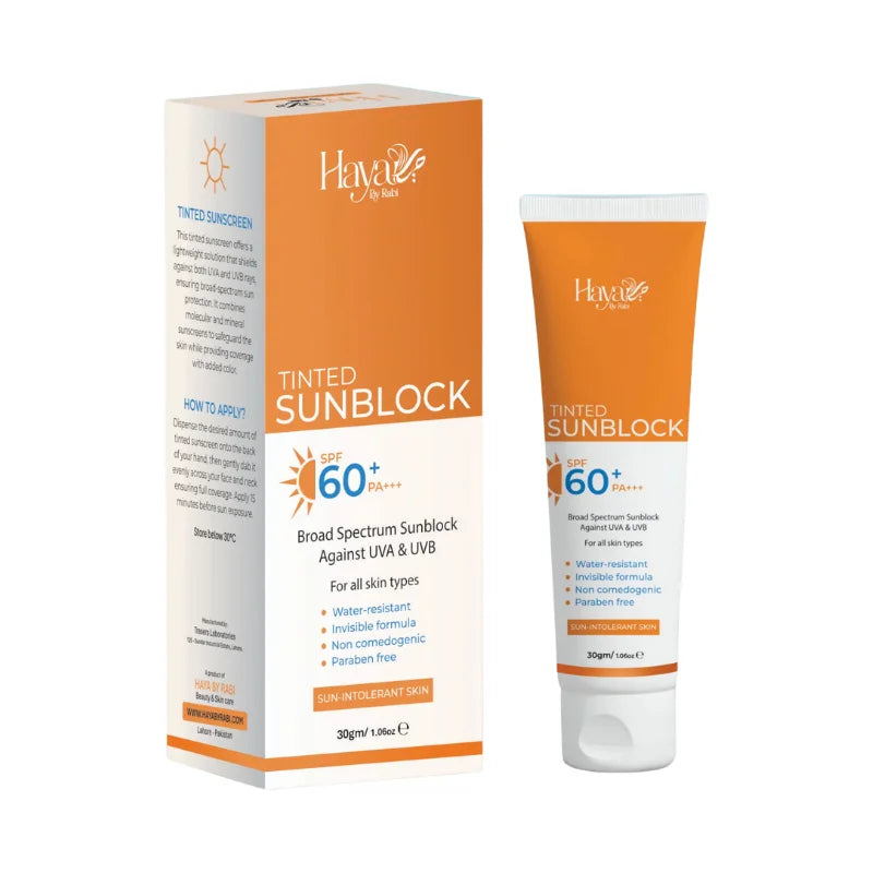 Haya Tinted Sunblock SPF 60+ | Broad Spectrum UV Protection