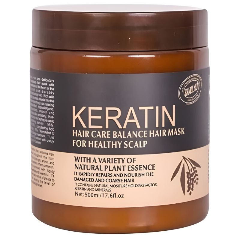 Brazil Nut Keratin Hair Mask 500ml | Nourishing & Smoothing Treatment