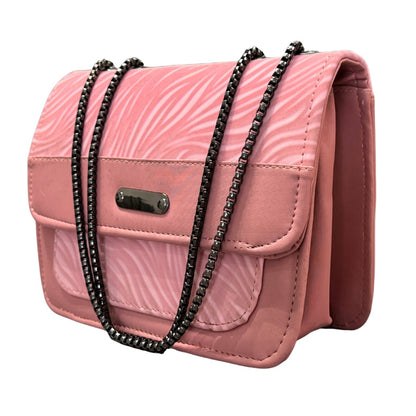 Pink Luxury Faux Leather Shoulder Bag for Women | Casual & Work Use