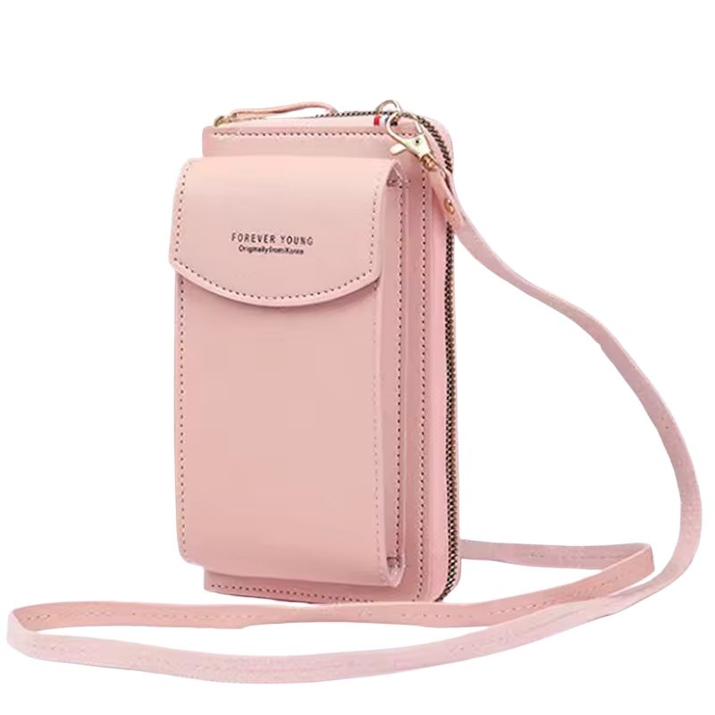 Portable Soft Leather Crossbody Bag for Women | Stylish Mobile Purse