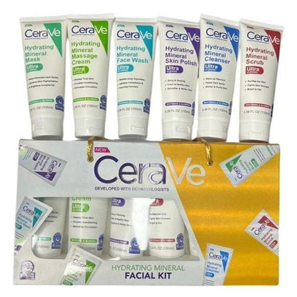 Pack of 6 – CeraVe Hydrating Mineral Facial Kit | Moisture & Skin Repair