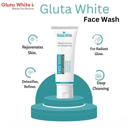 Gluta White Face Wash | Brightening Oil Control Daily Cleanser