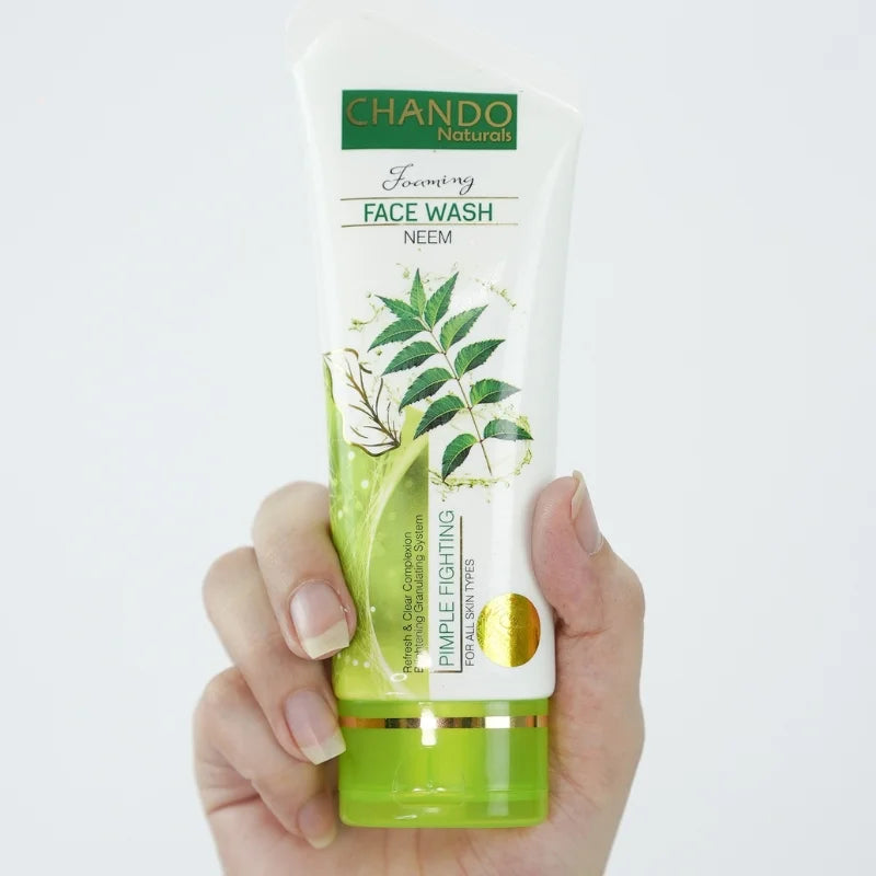 Chando Naturals Neem Pimple Fighting Face Wash 100ml | Daily Cleanser for Oily & Acne-Prone Skin