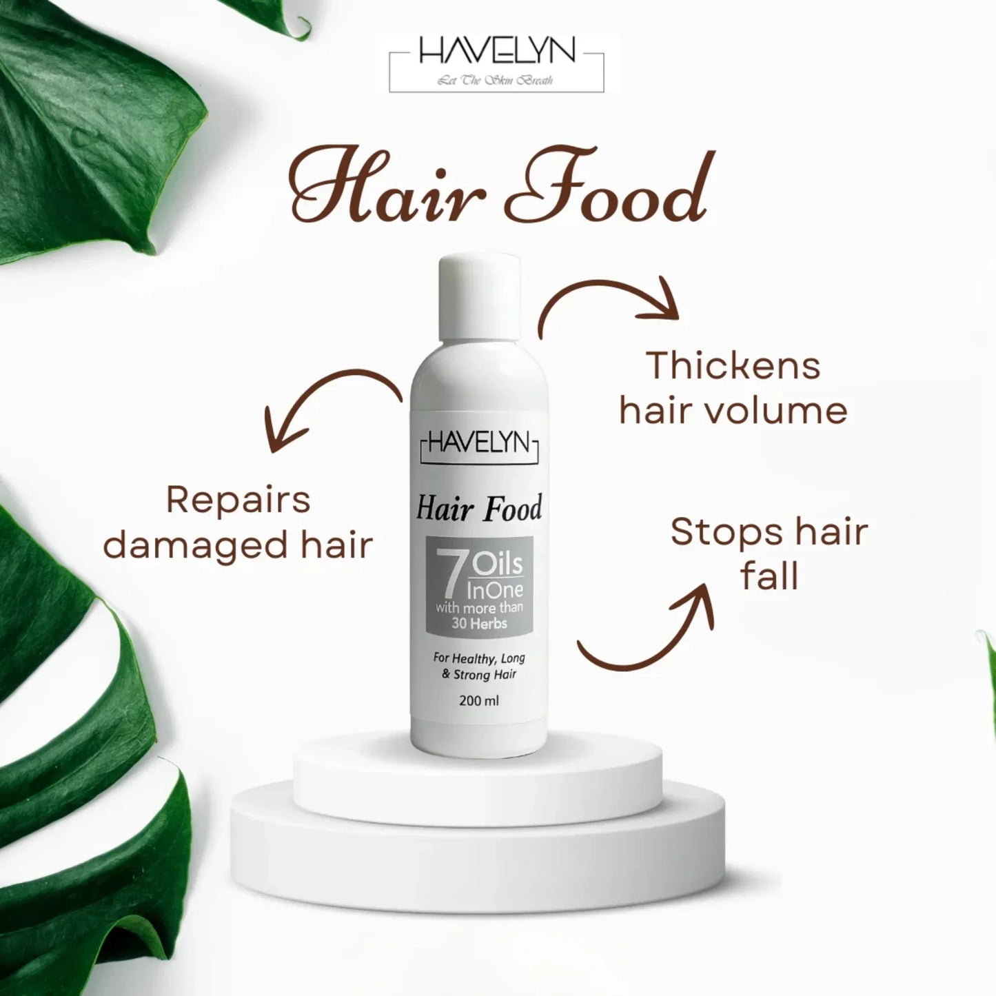 Havelyn Hair Food Oil 200ml | Herbal Hair Growth & Strength