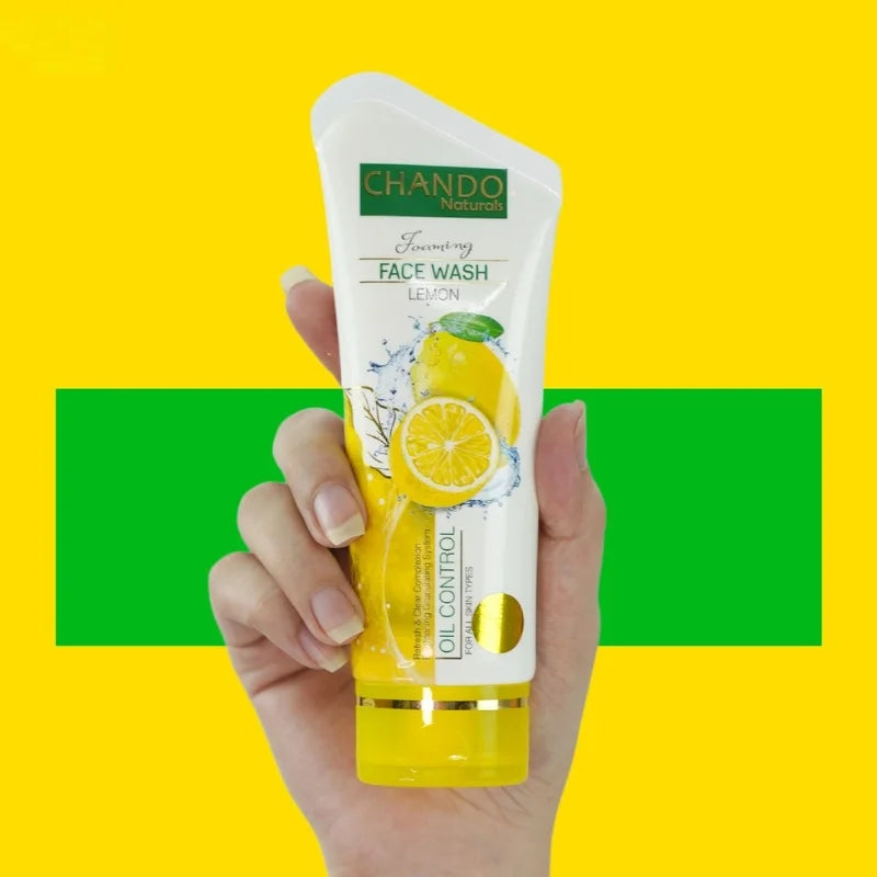 Chando Naturals Lemon Face Wash 100ml | Oil Control Gentle Cleanser