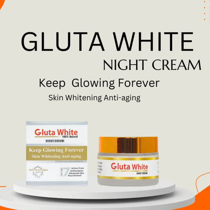 Gluta White Day & Night Cream 50g | Whitening & Anti-Aging Care
