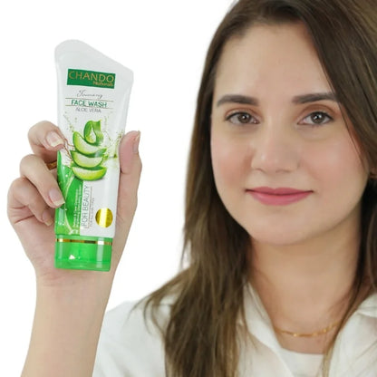 Chando Naturals Aloe Vera Beauty Face Wash 100ml | Gentle Hydrating Cleanser for Sensitive Skin