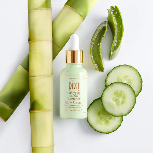 Pixi Overnight Glow Serum 30ml | Exfoliating & Brightening Serum with 10% Glycolic Acid