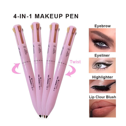 4-in-1 Makeup Pen | Waterproof Eyeliner, Brow Pencil, Highlighter & Eyeshadow
