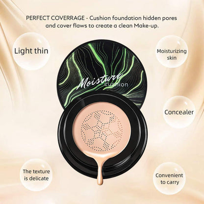 SUNISA 3-in-1 Air Cushion Foundation | CC & BB Cream Waterproof Base