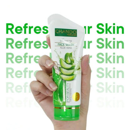 Chando Naturals Aloe Vera Beauty Face Wash 100ml | Gentle Hydrating Cleanser for Sensitive Skin