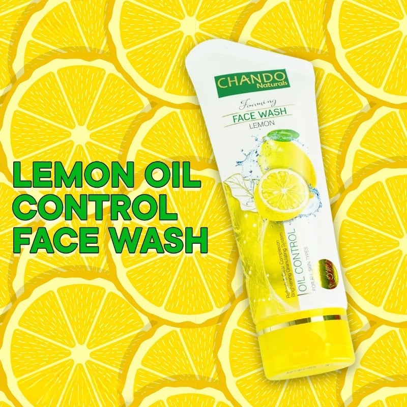 Chando Naturals Lemon Face Wash 100ml | Oil Control Gentle Cleanser