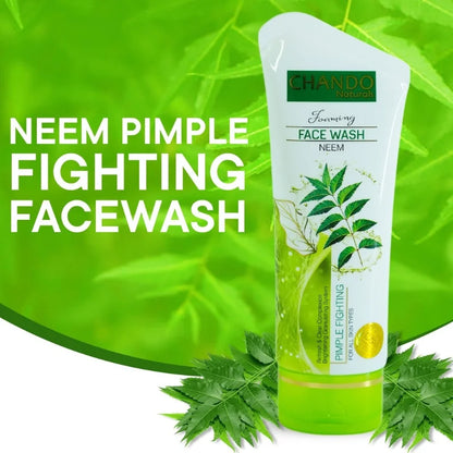 Chando Naturals Neem Pimple Fighting Face Wash 100ml | Daily Cleanser for Oily & Acne-Prone Skin