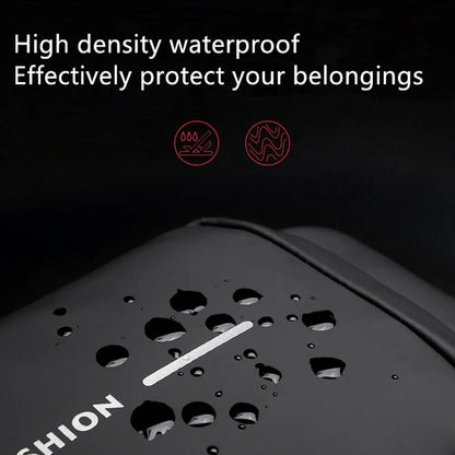 Black Anti-Theft USB Crossbody Shoulder Bag | Multifunction Travel Bag