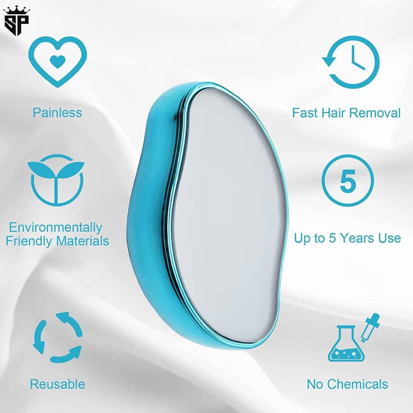 Portable Magic Crystal Hair Remover | Painless Hair Eraser for Arms, Legs & Back