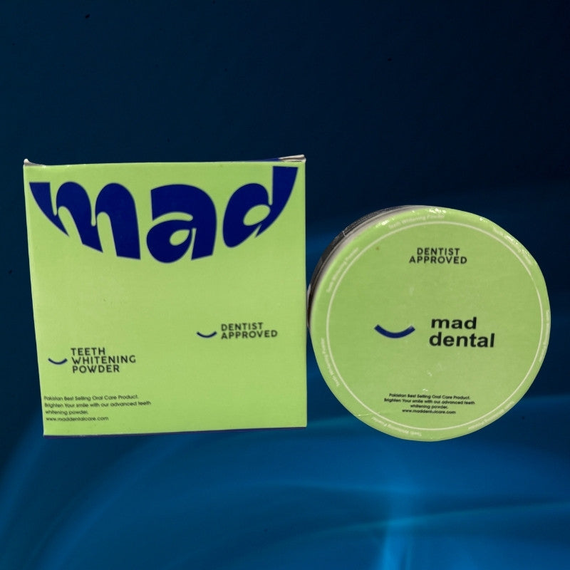 Mad Dental Teeth Whitening Powder | Natural & Enamel-Safe Formula