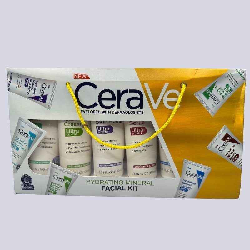 Pack of 6 – CeraVe Hydrating Mineral Facial Kit | Moisture & Skin Repair