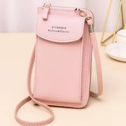 Portable Soft Leather Crossbody Bag for Women | Stylish Mobile Purse