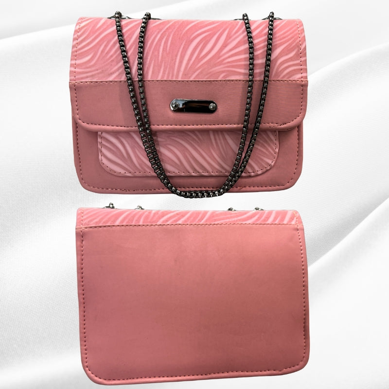 Pink Luxury Faux Leather Shoulder Bag for Women | Casual & Work Use