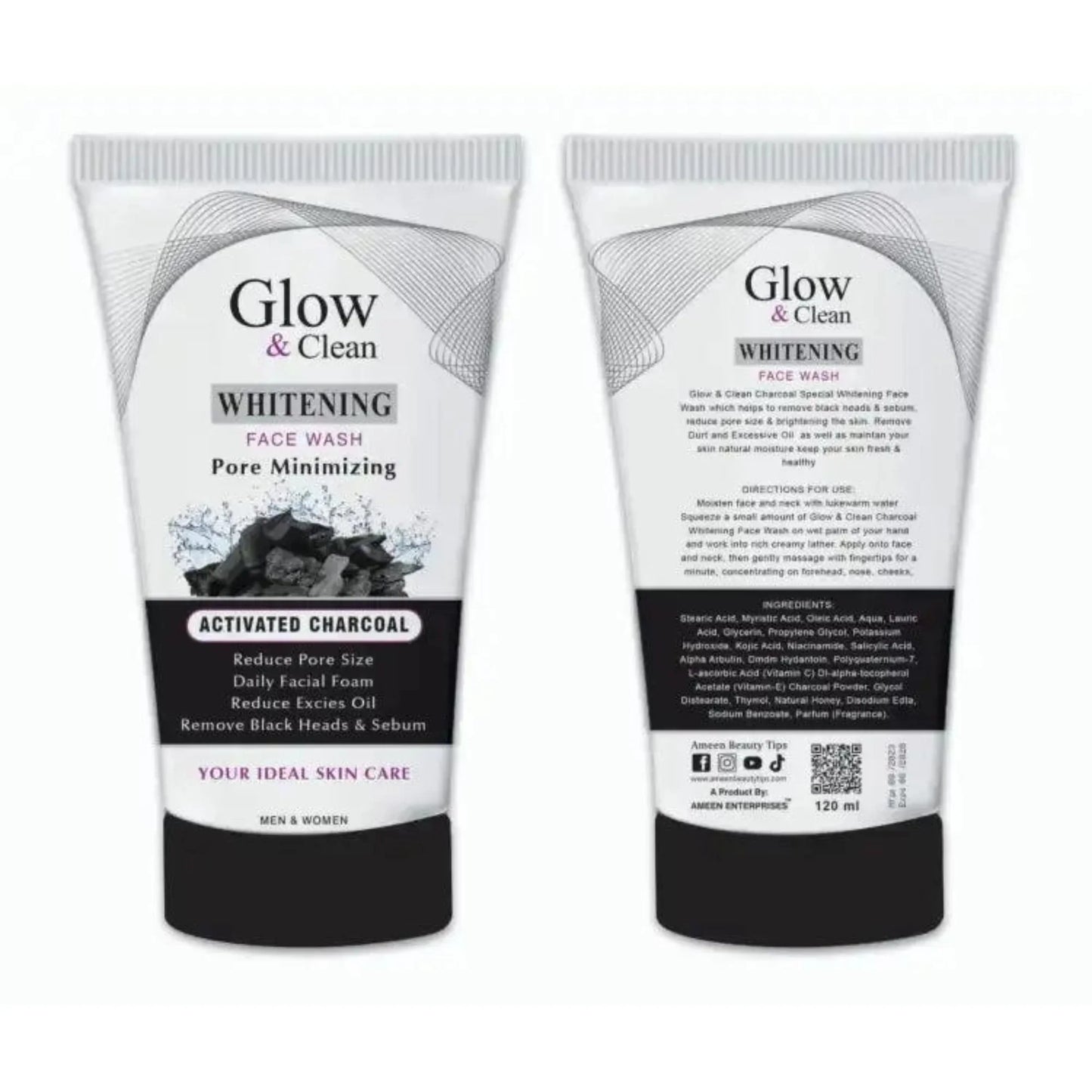 Glow & Clean Charcoal Face Wash | Deep Cleansing & Oil Control