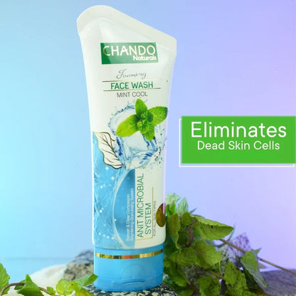 Chando Naturals Mint Cool Face Wash 100ml | Anti-Microbial Cleanser for Oily & Acne-Prone Skin