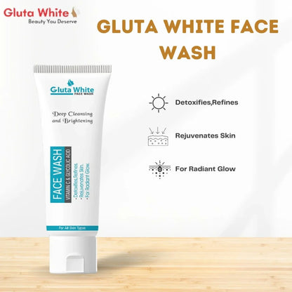 Gluta White Face Wash | Brightening Oil Control Daily Cleanser