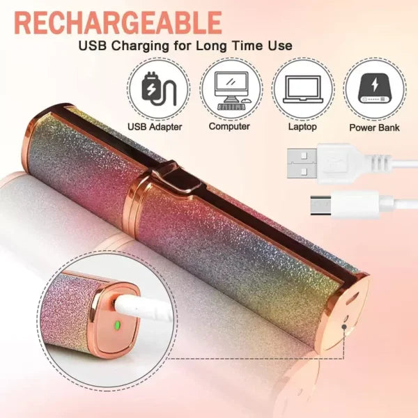 Flawless 2-in-1 Eyebrow Trimmer | Rechargeable Hair Remover with USB Cable