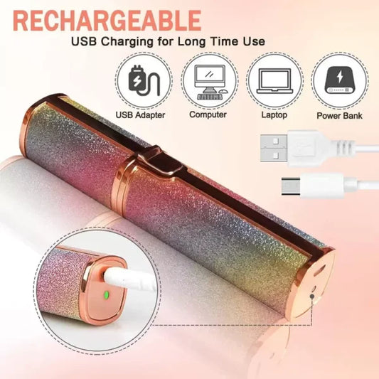 Flawless 2-in-1 Eyebrow Trimmer | Rechargeable Hair Remover with USB Cable