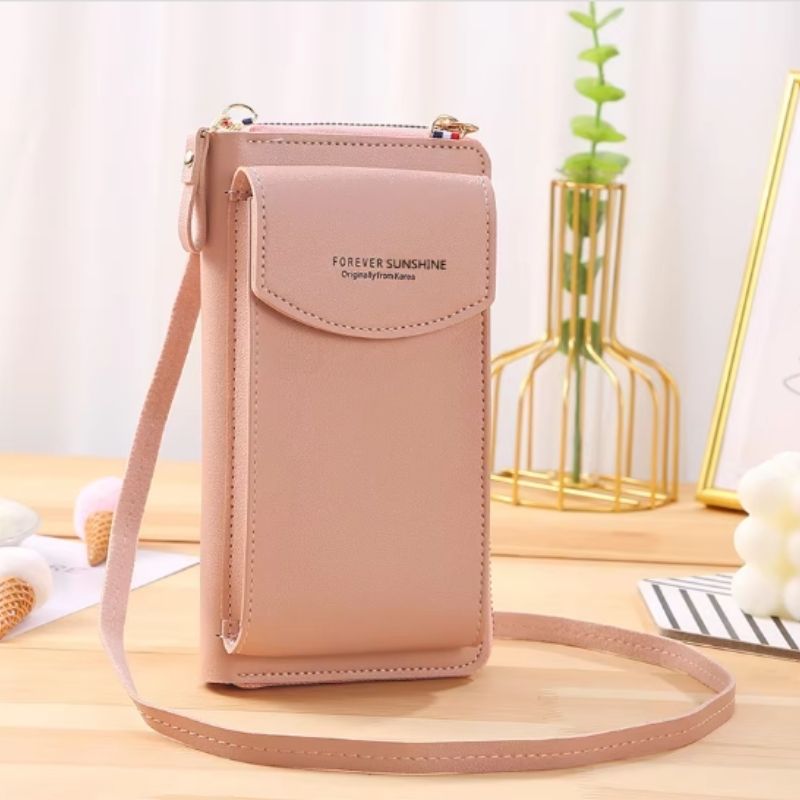 Portable Soft Leather Crossbody Bag for Women | Stylish Mobile Purse