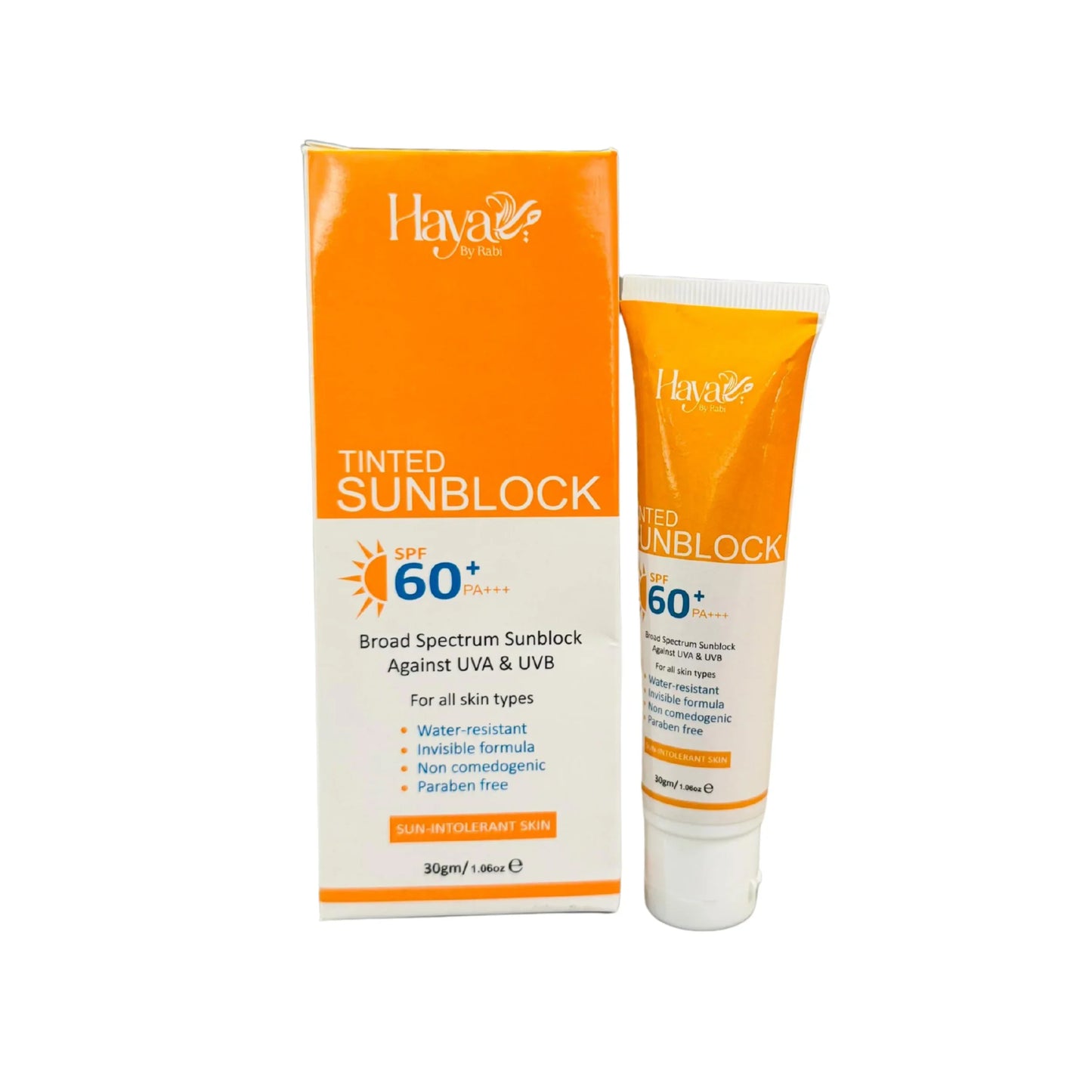 Haya Tinted Sunblock SPF 60+ | Broad Spectrum UV Protection
