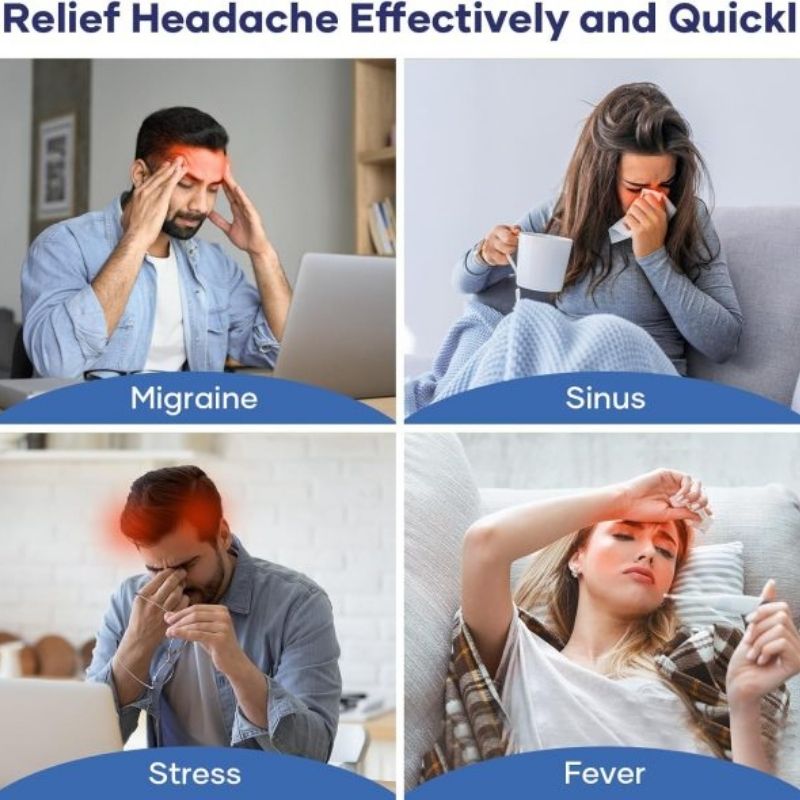 Headache Relief Gel Cap | Hot & Cold Therapy for Migraine & Tension