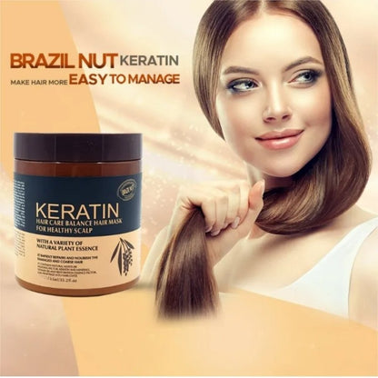 Brazil Nut Keratin Hair Mask 500ml | Nourishing & Smoothing Treatment