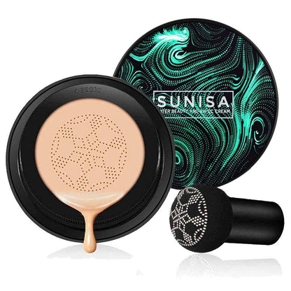 SUNISA 3-in-1 Air Cushion Foundation | CC & BB Cream Waterproof Base