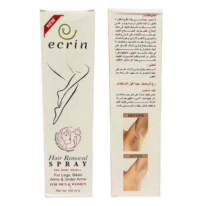 Ecrin Hair Removal Spray 100ml | Fast & Gentle Remover for Men & Women