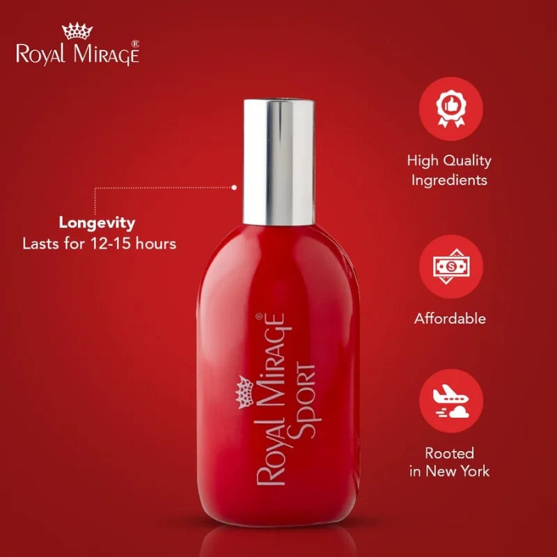 Royal Mirage Sport 120ml | Long-Lasting Refreshing Unisex Perfume