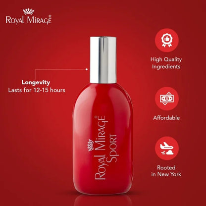 Royal Mirage Sport 120ml | Long-Lasting Refreshing Unisex Perfume