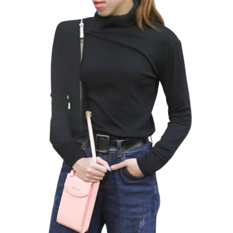 Portable Soft Leather Crossbody Bag for Women | Stylish Mobile Purse