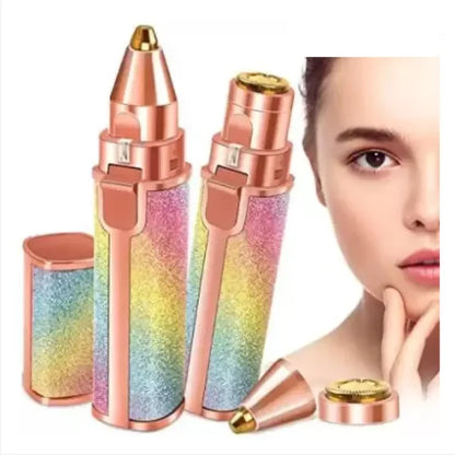 Flawless 2-in-1 Eyebrow Trimmer | Rechargeable Hair Remover with USB Cable