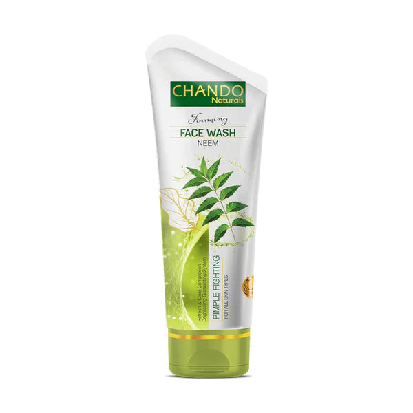 Chando Naturals Neem Pimple Fighting Face Wash 100ml | Daily Cleanser for Oily & Acne-Prone Skin