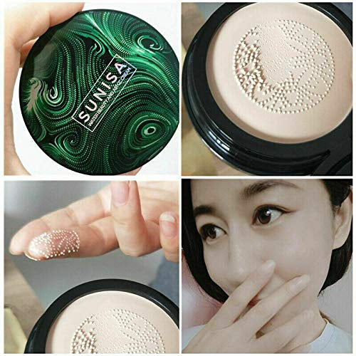 SUNISA 3-in-1 Air Cushion Foundation | CC & BB Cream Waterproof Base