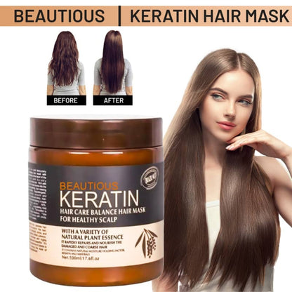 Brazil Nut Keratin Hair Mask 500ml | Nourishing & Smoothing Treatment
