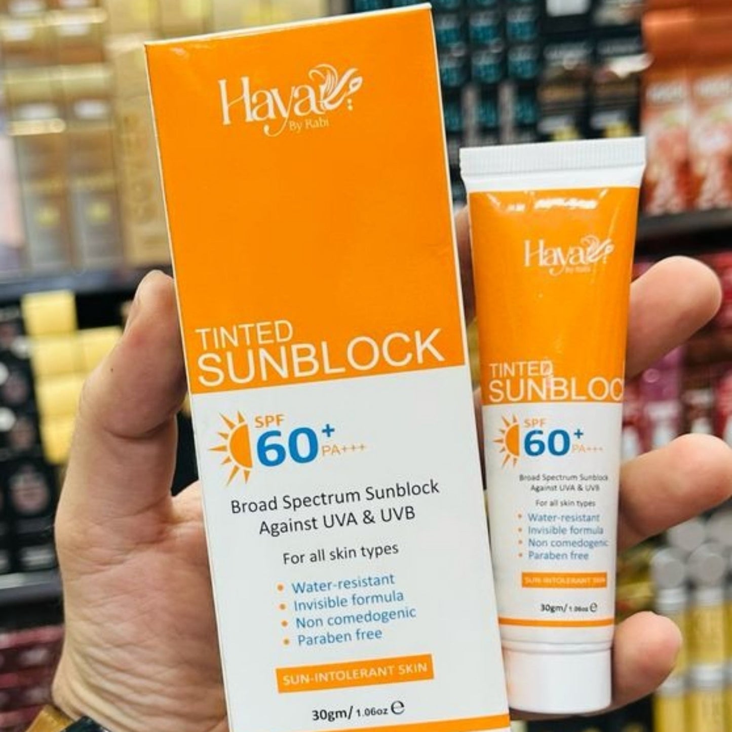 Haya Tinted Sunblock SPF 60+ | Broad Spectrum UV Protection
