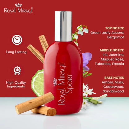 Royal Mirage Sport 120ml | Long-Lasting Refreshing Unisex Perfume