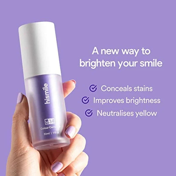 Hismile V34 Teeth Whitening Serum 30ml | Instant Brightening Corrector