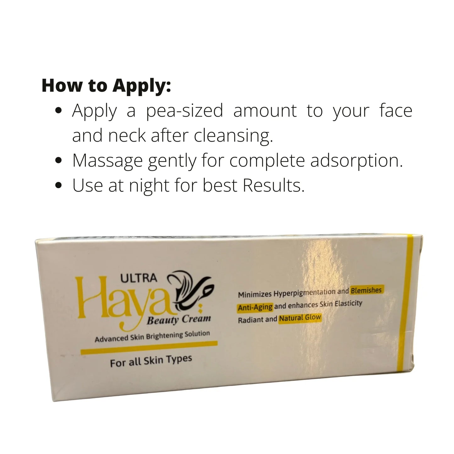 Haya Ultra Beauty Cream 30gm | Skin Brightening for All Types