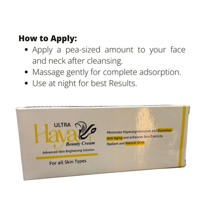 Haya Ultra Beauty Cream 30gm | Skin Brightening for All Types